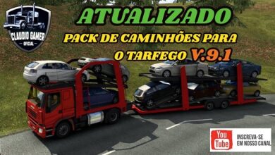 Pack de Caminhões Para o Trafego Mod Ets2 1.47