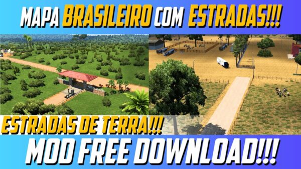 Mapa Brasileiro Muito Top Mod Ets2 1.48