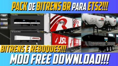 Pack de Bitrens Brasileiros Mod Ets2 1.48