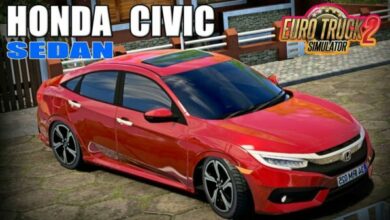 Carro Honda Civic Sedan Mod Ets2 1.48