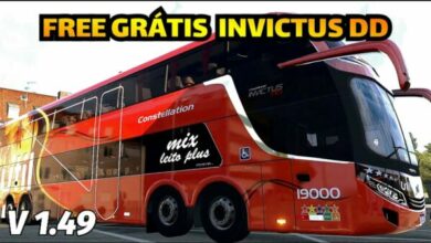 Ônibus Comil Invictus 1800 DD 8X2 VOLVO Mod Ets2 1.49